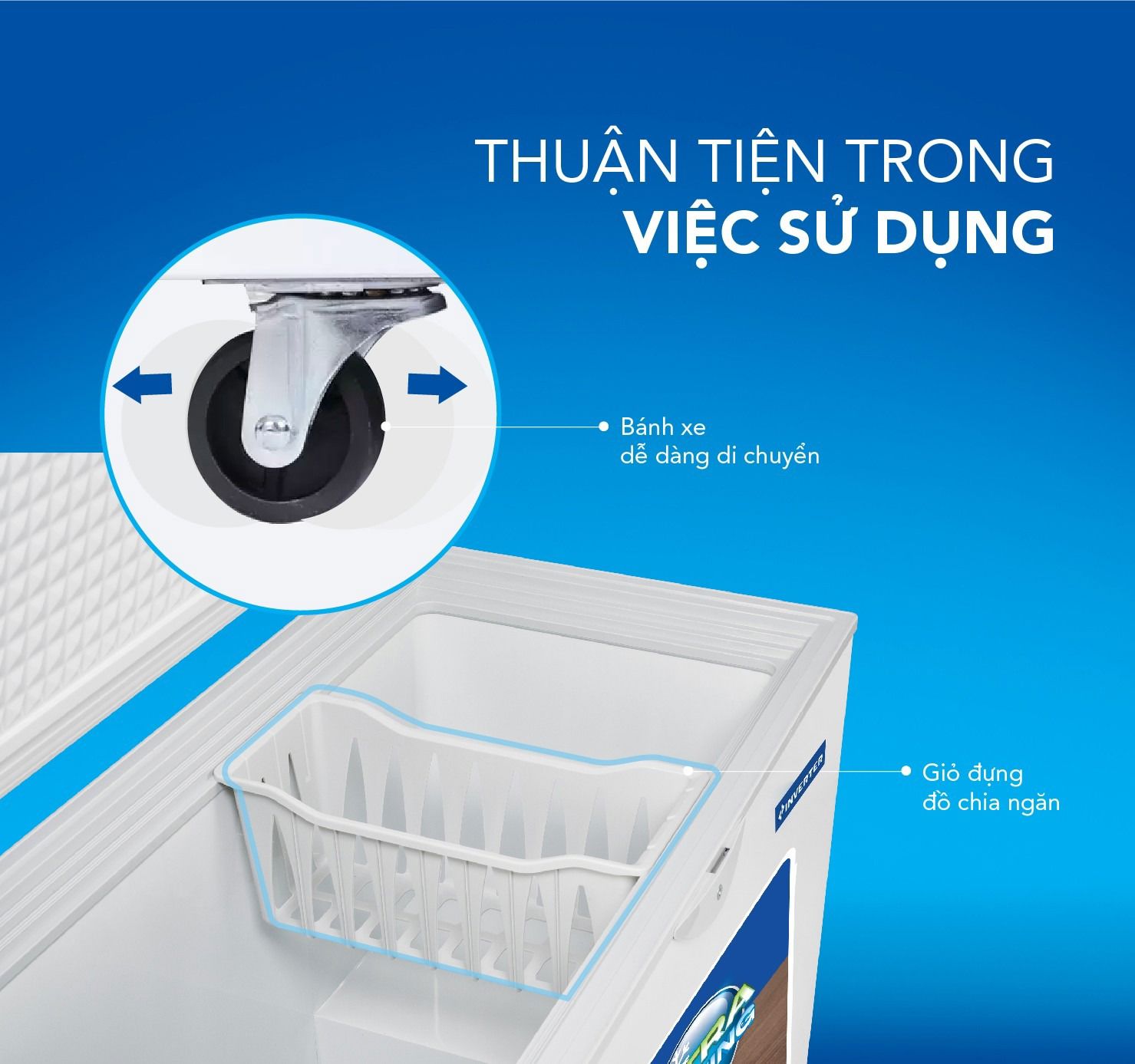 Tủ bảo quản 1 ngăn Hòa Phát Inverter 352L HPF- AD8352